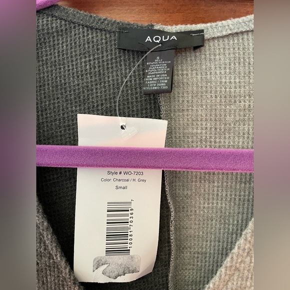 AQUA two-tone sweater dress midi length - Picture 2 of 4